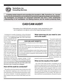 CAD CAM Audit