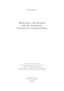 Reductions, resolutions and the copolarity of isometric group actions [Elektronische Ressource] / vorgelegt von Frederick Magata