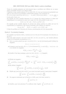 HEC 2003 concours Maths 2