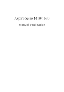 Notice Ordinateur portable Acer  Aspire 1680