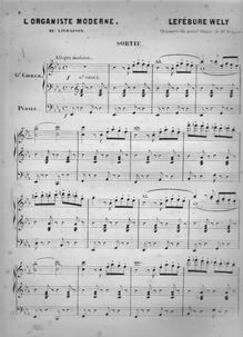 Partition 11e livraison (a), L Organiste Moderne, Lefébure-Wély, Louis James Alfred