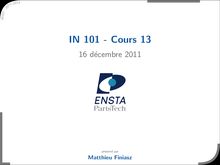 IN101 - cours 13 - 17 de19 ecembre 2010