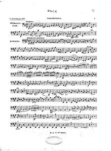 Partition de violoncelle, Rondino on a Theme of Auber pour Piano quintette, Op.127