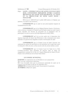 Conseil Municipal du 20 Octobre 2011 > Projets de délibérations - 2ème partie