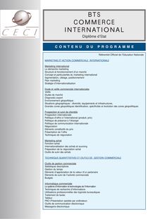Programme dtaill CI 2010