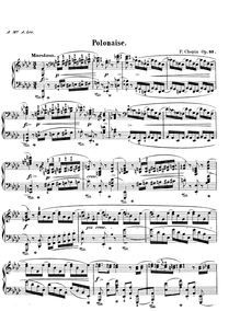 Partition Polonaise par Frédéric Chopin