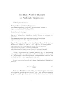 The Prime Number Theorem