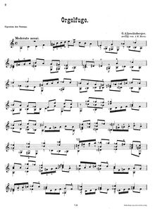Partition complète, Fugue, A minor, Albrechtsberger, Johann Georg