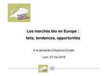 Les marchés bio en Europe : faits, tendances, opportunités