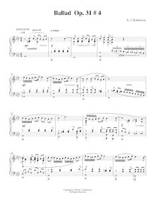 Partition No.4, 9 préludes, Op.31, Robertson, Ernest John