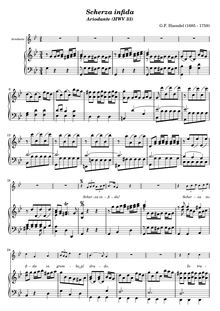 Partition complète, Ariodante, Handel, George Frideric par George Frideric Handel