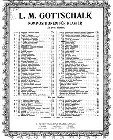Partition complète, Caprice élégiaque, Op.56, Gottschalk, Louis Moreau par Louis Moreau Gottschalk
