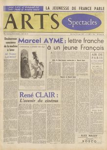 ARTS N° 609 du 06 mars 1957