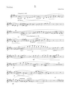 Partition , Langsam, partition de violon, Piano Trio No.1, Klaviertrio Nr.1 in A-Dur