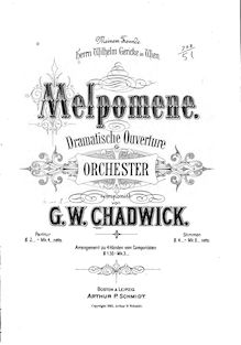Partition complète, Melpomene, Dramatic Overture, Chadwick, George Whitefield