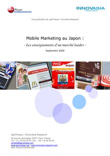 Mobile Marketing au Japon :