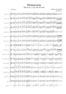 Partition complète (original orchestration), Marica No.2 - Democrazia, Op. 166
