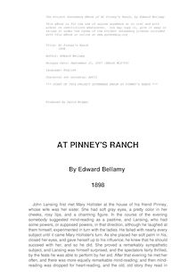 At Pinney s Ranch - 1898