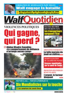 Walf Quotidien N° 9295 - du 18 au 19 mars 2023