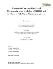 Population pharmacokinetic and pharmacodynamic modelling of NS2330 and its major metabolite in Alzheimer s disease [Elektronische Ressource] / von Thorsten Lehr