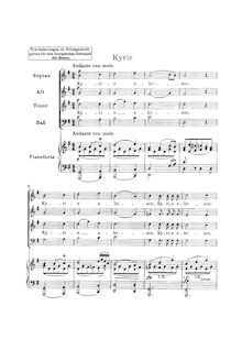 Partition complète, Mass en G major, G major, Schubert, Franz