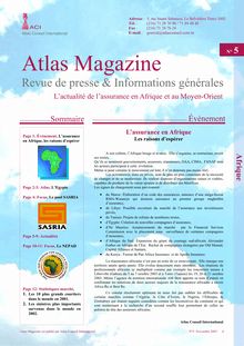 Atlas Magazine n°5, Novembre 2003 - Prep - AtlasMagazine_2003-11.pub
