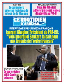 Le Quotidien d’Abidjan n°4162 - Du lundi 18 juillet 2022
