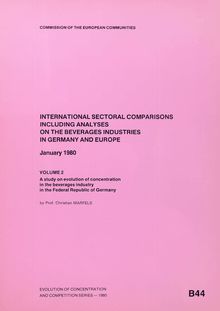 International sectoral comparisons including analyses on the beverages industries in Germany and Europe