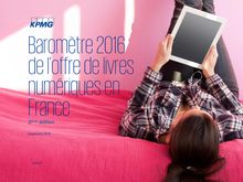 KPMG Baromètre Offre de livres numériques France