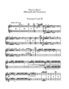 Partition trompette 1/2 (C), Miroirs, Ravel, Maurice