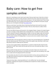 Baby care: How to get free samples online