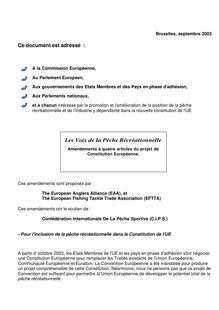 french - Ce document est adressé : Les  Voix de la Pêche ...