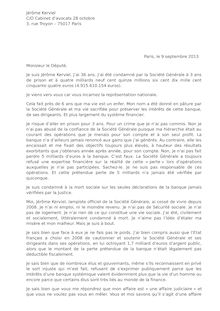 La lettre de Jérôme Kerviel aux parlementaires