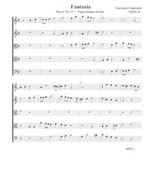 Partition complète (Tr Tr A T B), Fantasia pour 5 violes de gambe, RC 43
