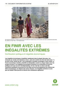 Les inégalités mondiales (étude Oxfam)