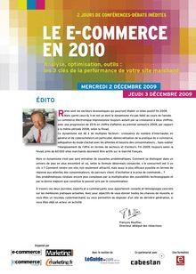 LE E-COMMERCE EN 2010
