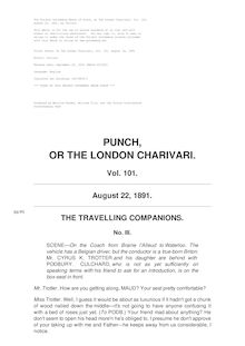 Punch, or the London Charivari, Volume 101, August 22, 1891