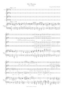 Partition complète (German), Messiah, Handel, George Frideric