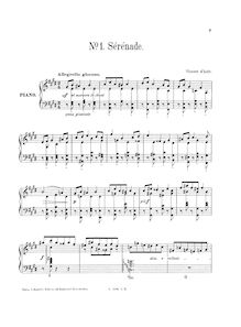 Partition complète, 4 Pièces, Op.16, Indy, Vincent d 