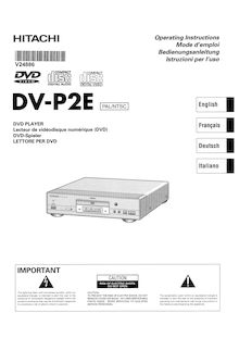 Notice DVD Hitachi  DV-P2E