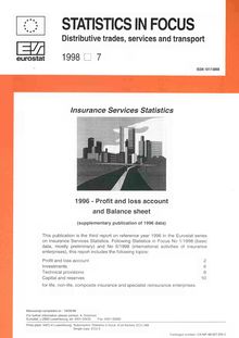Insurance services statistics 1996
