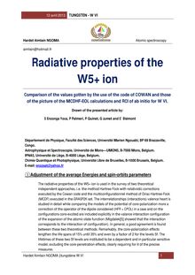 radiative properties of the WVI ion