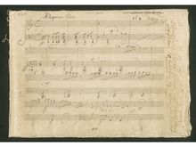 Partition complète, par Ludwig van Beethoven (parchemin)