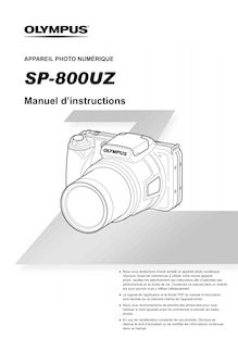 Notice Appareil Photo numériques Olympus  SP-800UZ