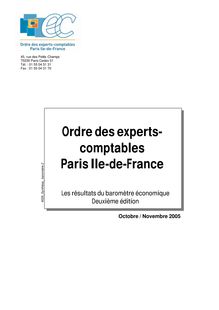 La synthèse de l Ordre - Ordre des experts- comptables Paris Ile ...