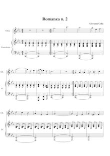 Partition No.2, Romanze per hautbois e pianoforte, Colla, Giovanni