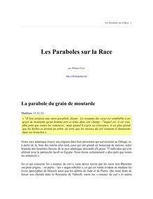 Les paraboles sur la race