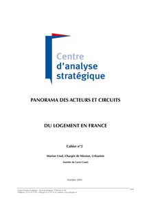 Panorama des acteurs et circuits du logement en France (cahier du Moniteur des TPB) : : 2