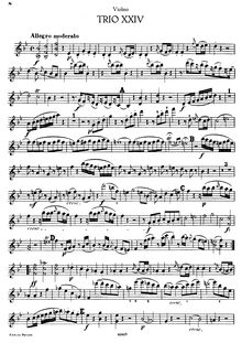 Partition de violon, 3 Piano Trios, Various:F majorD majorB♭ major par Joseph Haydn