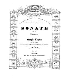 Partition complète, Piano Sonata No.27 en G major, Haydn, Joseph